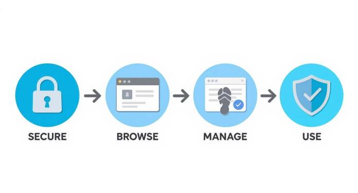 Infographic about how to protect privacy online