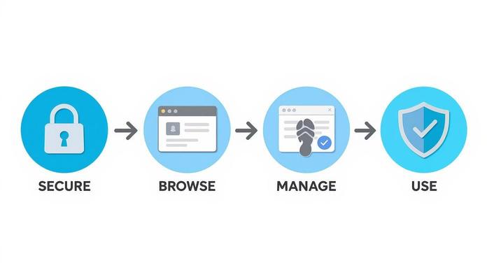 Infographic about how to protect privacy online