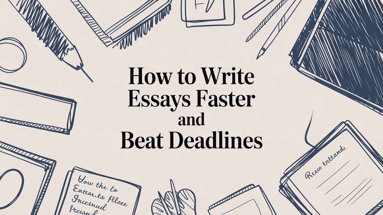 How to Write Essays Faster and Beat Deadlines