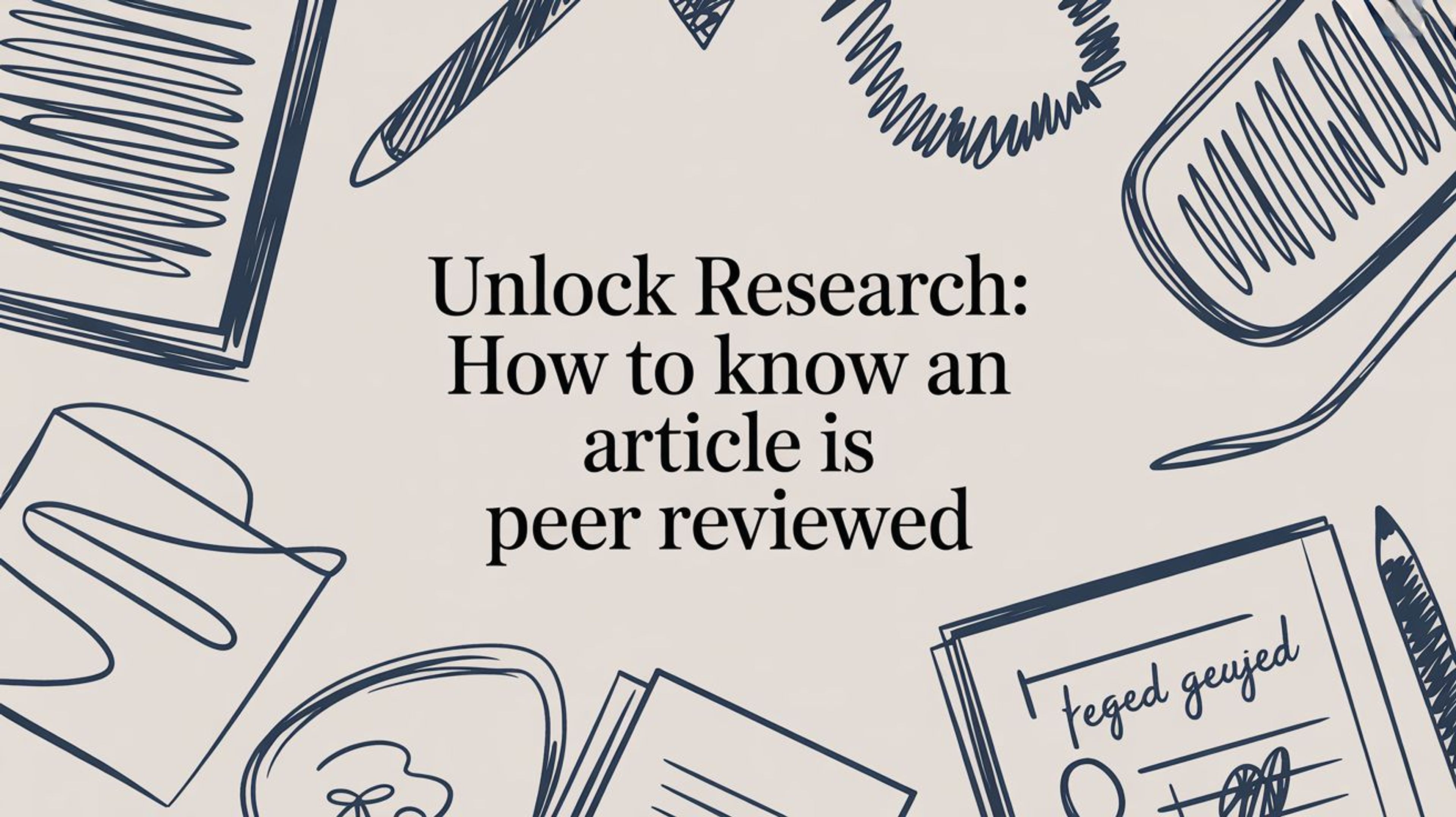 Unlock Research: How to Know an Article is Peer Reviewed
