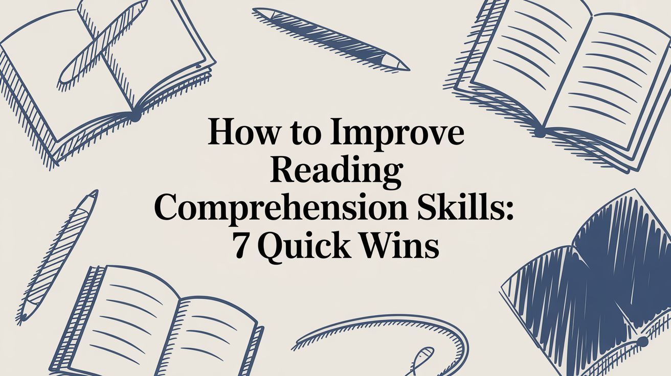 how to improve reading comprehension skills: 7 quick wins