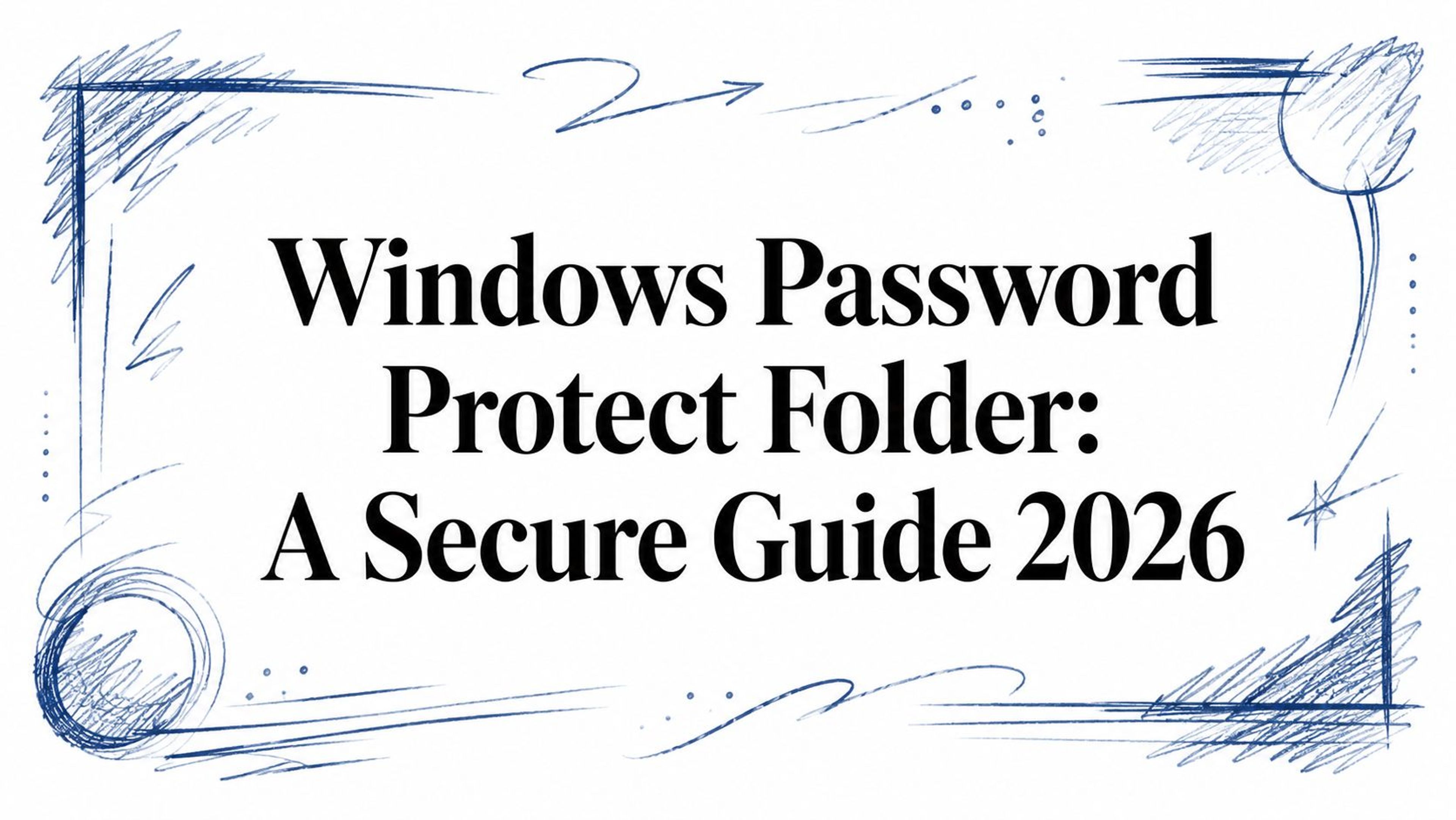 Windows Password Protect Folder: A Secure Guide 2026