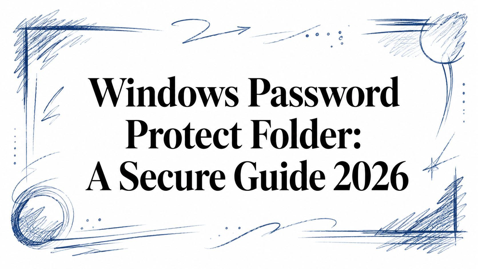 Windows Password Protect Folder: A Secure Guide 2026