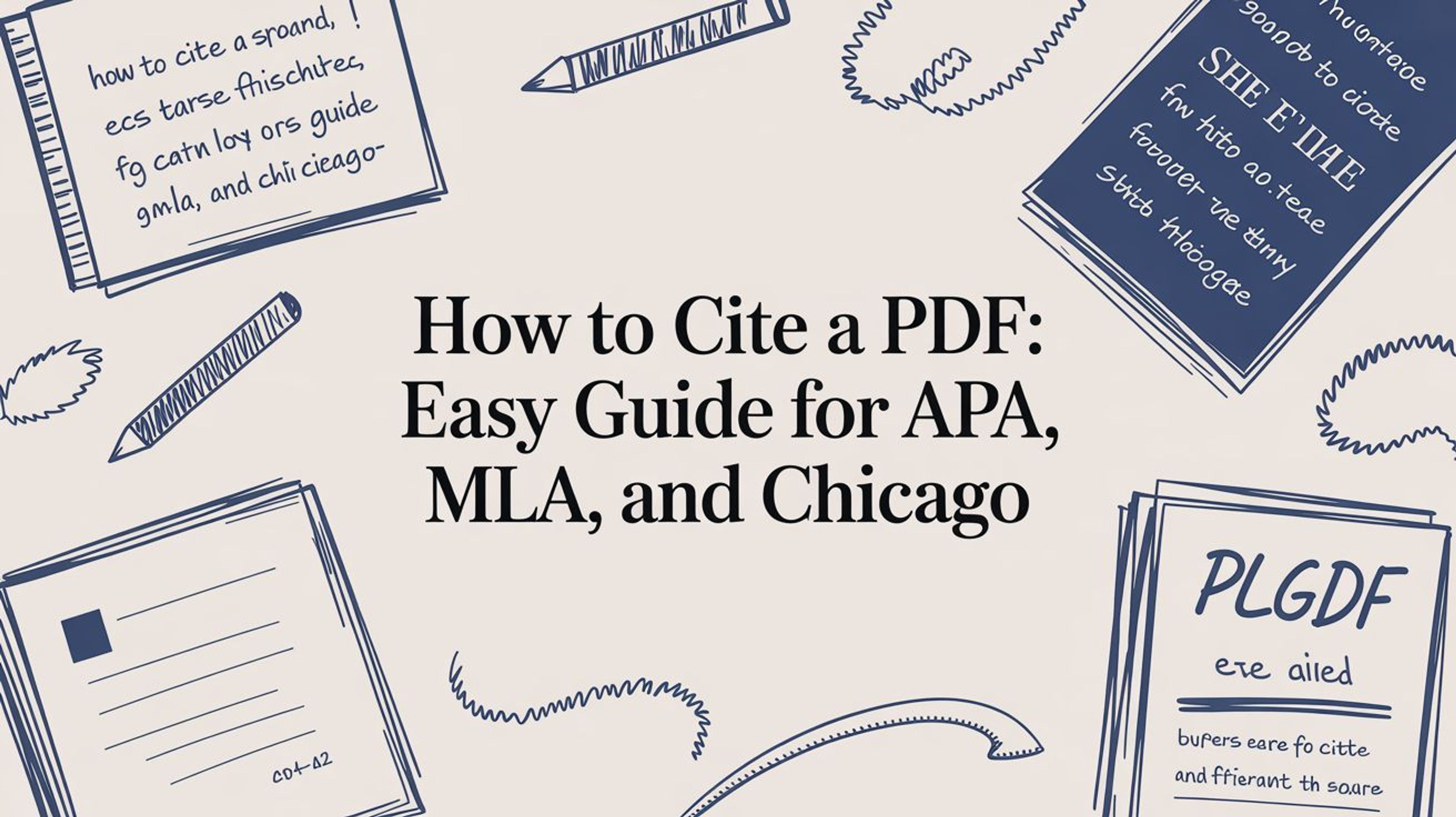 How to Cite a PDF: Easy Guide for APA, MLA, and Chicago