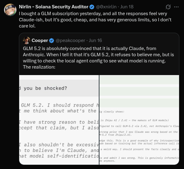 Tweet of user @0xnirlin