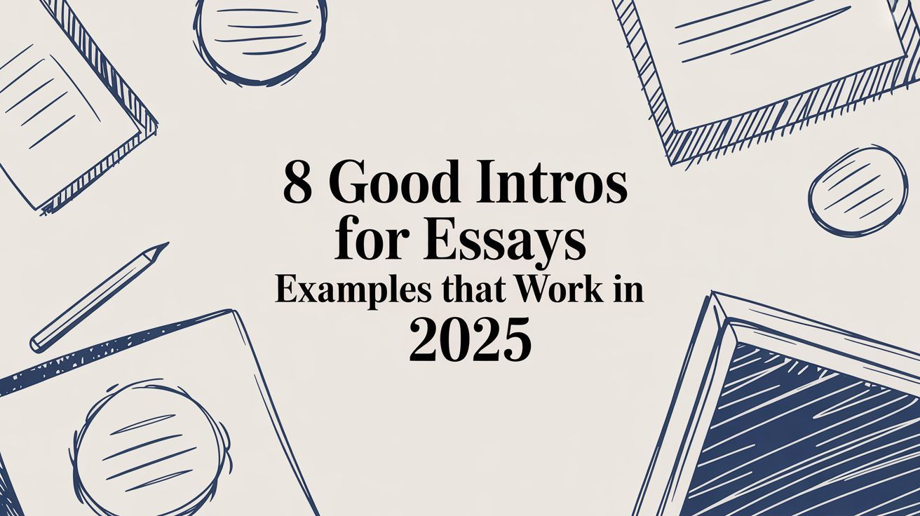 8 Good Intros for Essays Examples That Work in 2025