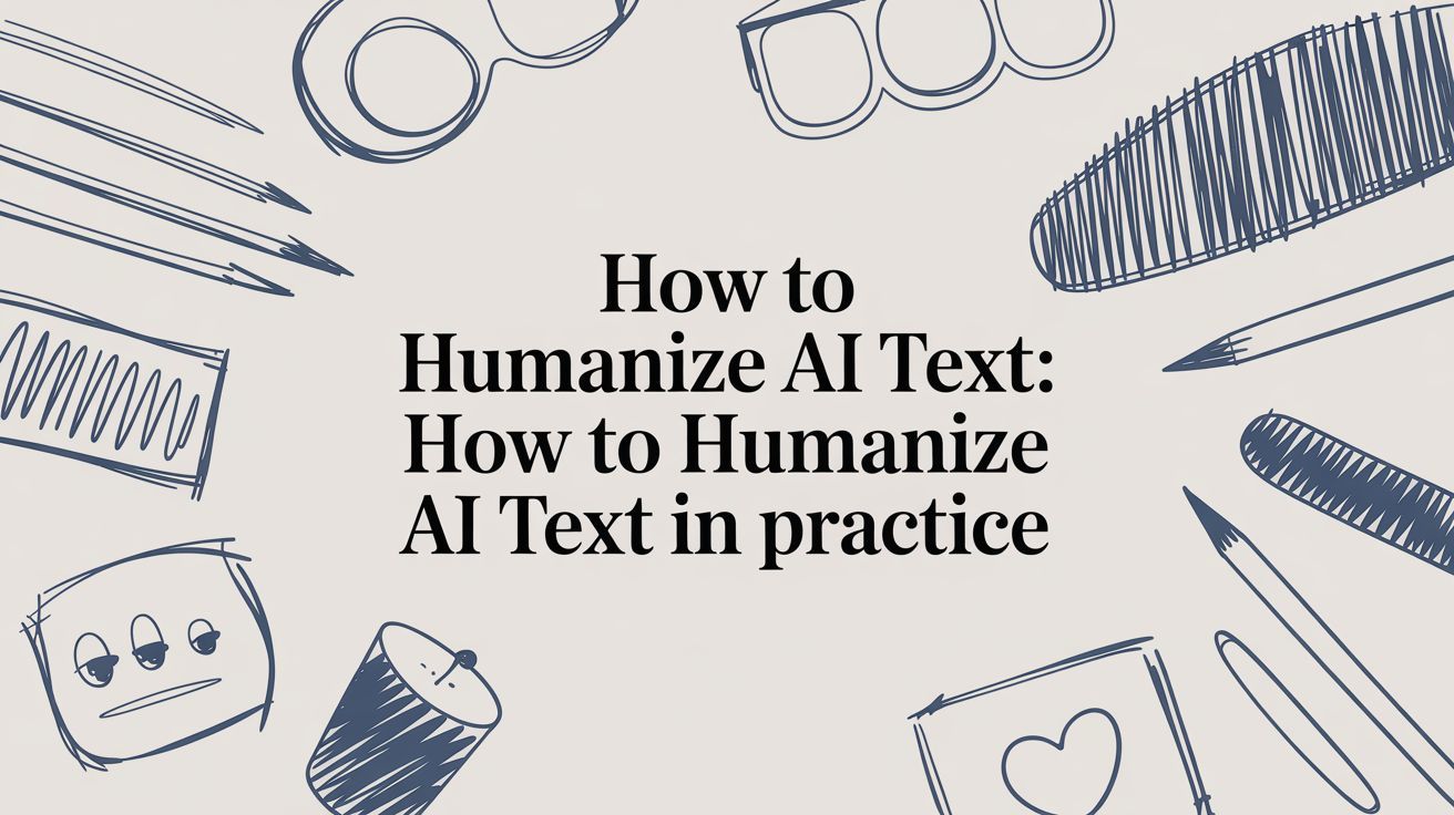 How to Humanize AI Text: how to humanize ai text in practice