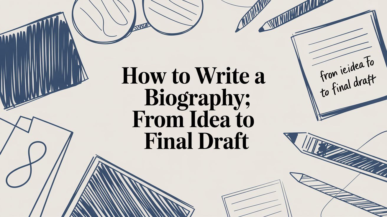 How to Write a Biography: From Idea to Final Draft