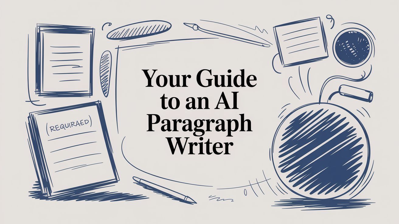 Your Guide to an AI Paragraph Writer