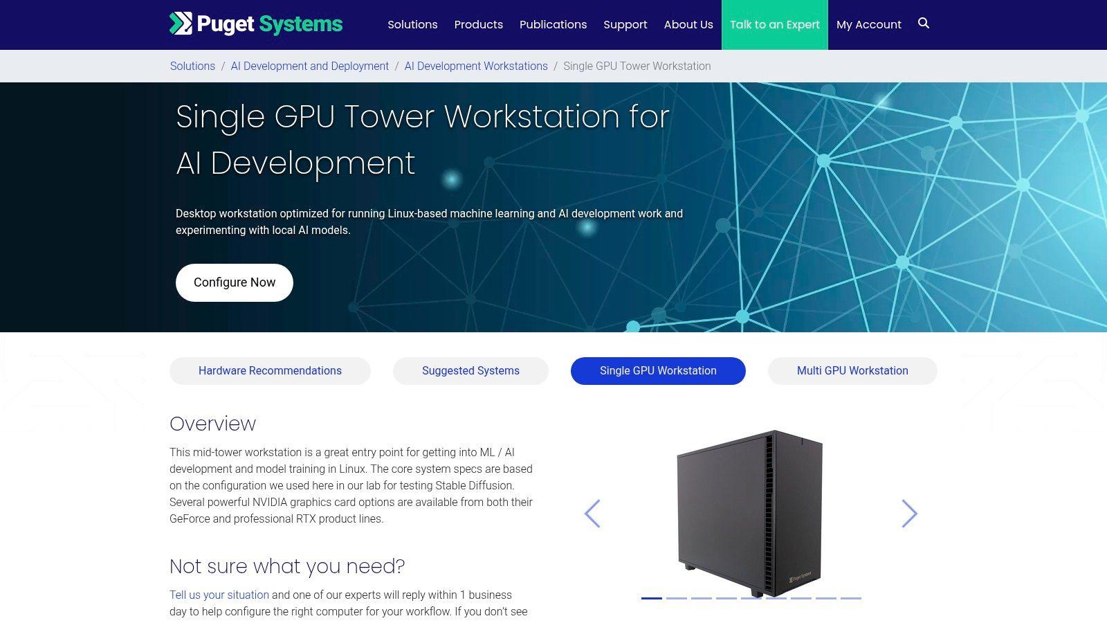 Puget Systems – AI Workstations