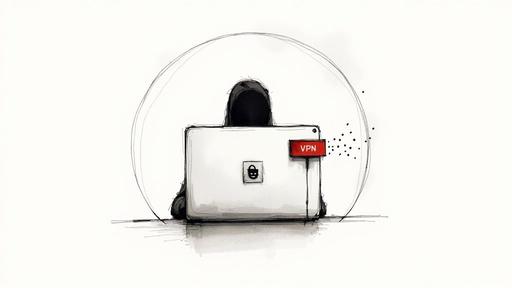 An illustration of a web browser with a privacy shield, symbolizing anonymous browsing.