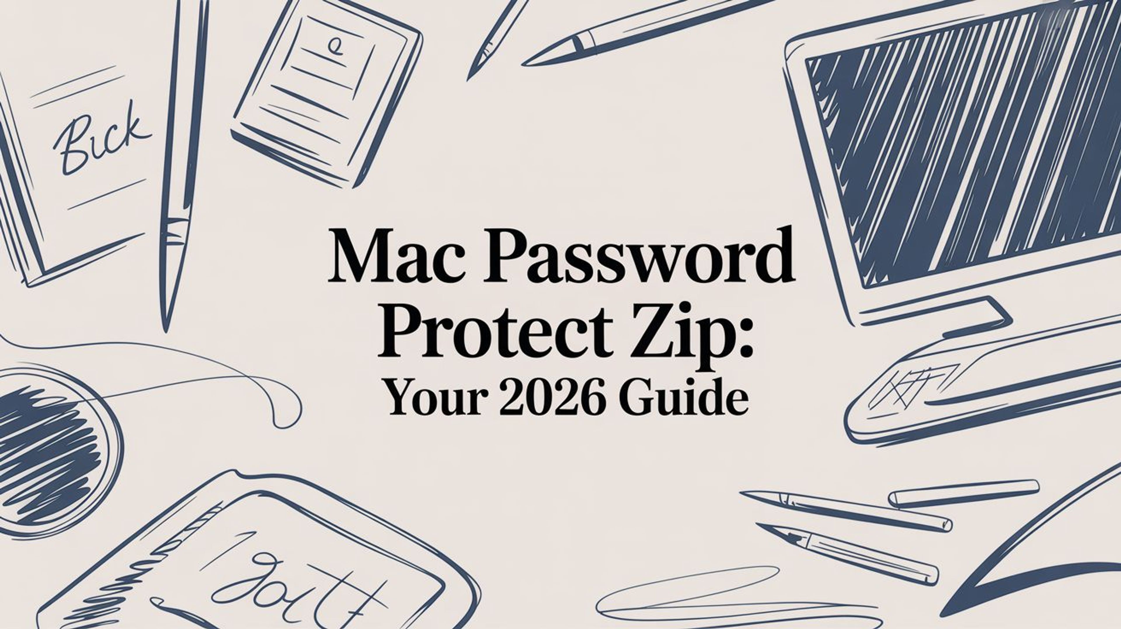 Mac Password Protect Zip: Your 2026 Guide