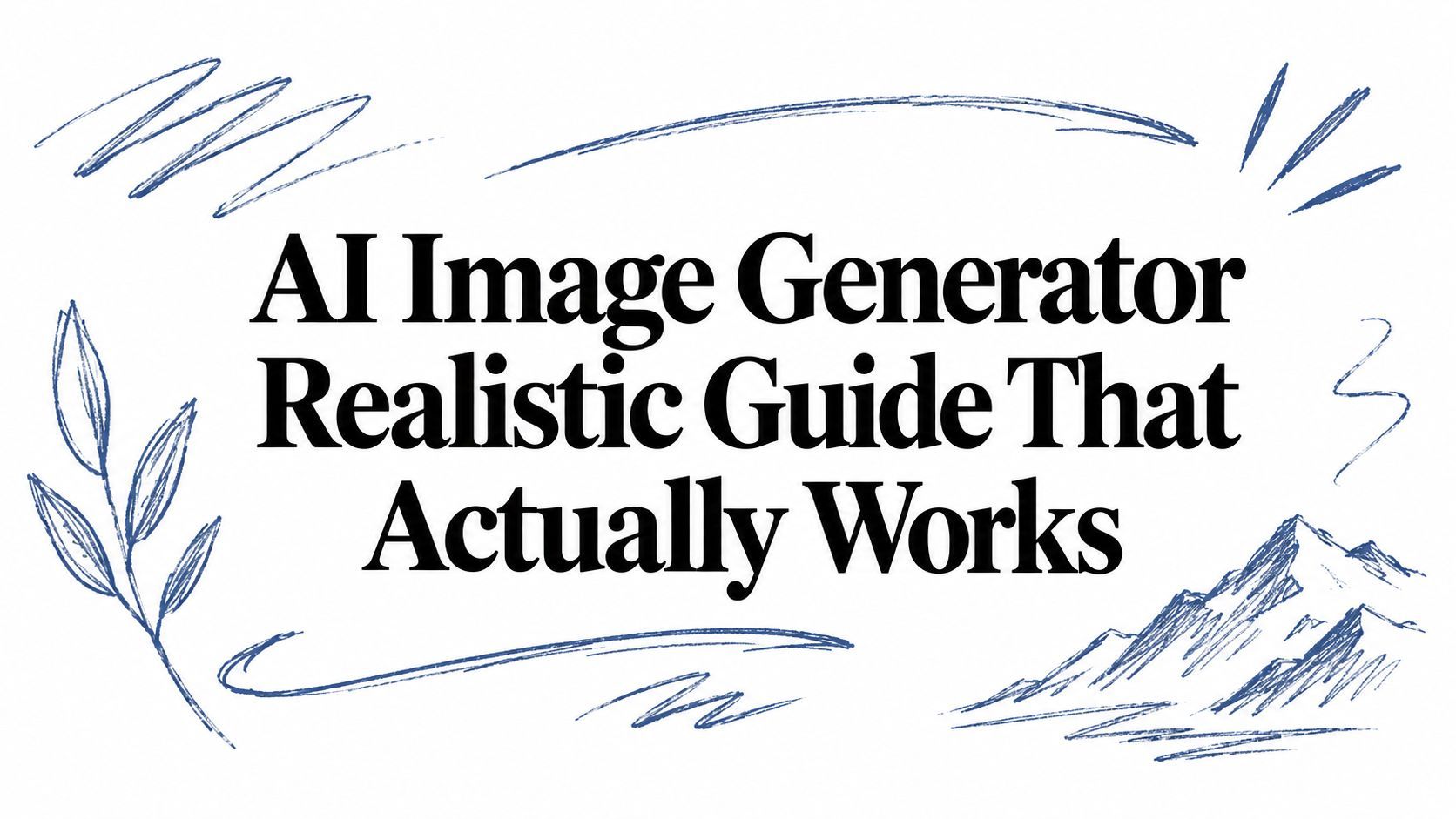 AI Image Generator Realistic Guide That Actually Works