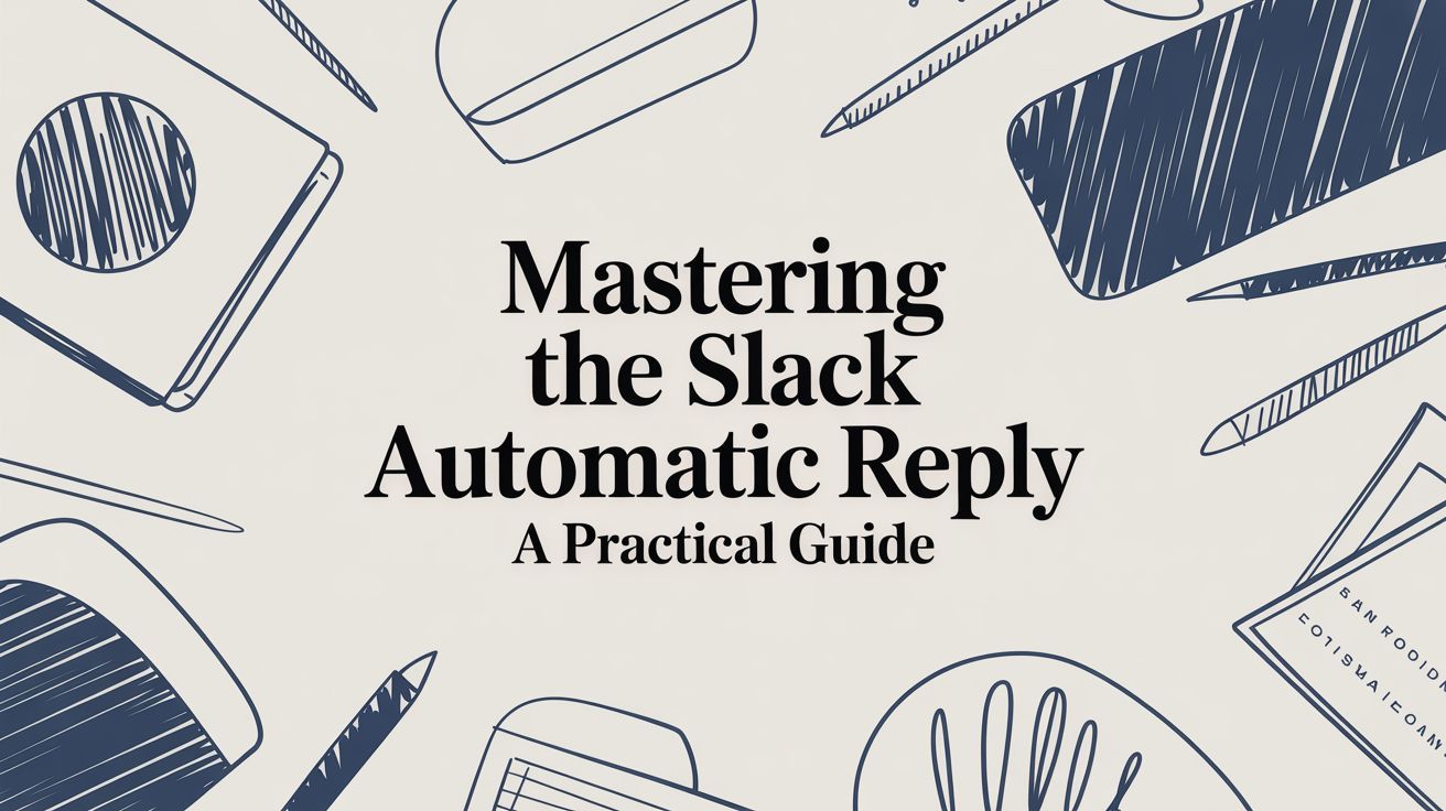 Mastering the Slack Automatic Reply a Practical Guide