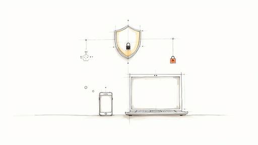 A smartphone with a lock symbol, representing device security and privacy.