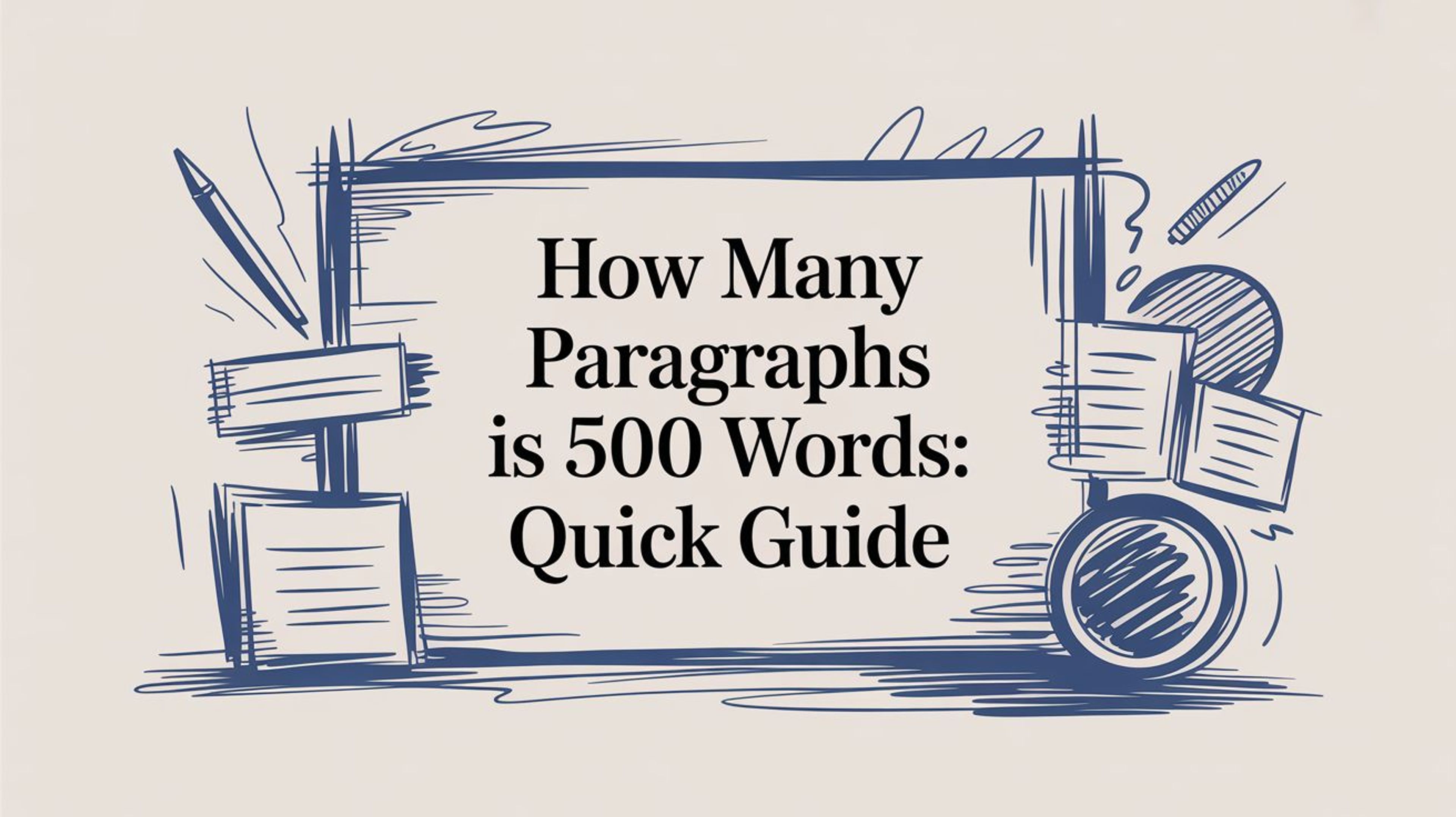 How Many Paragraphs Is 500 Words: Quick Guide