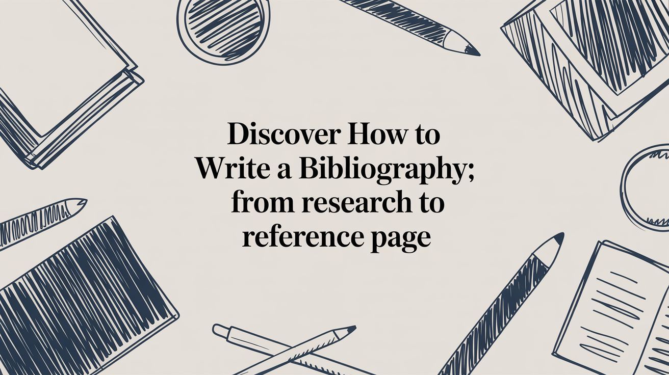Discover how to write a bibliography: From Research to Reference Page