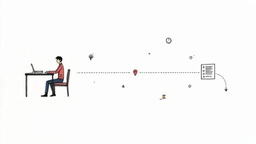 A person using a laptop with a lightbulb icon, symbolizing AI-powered ideas for writing.
