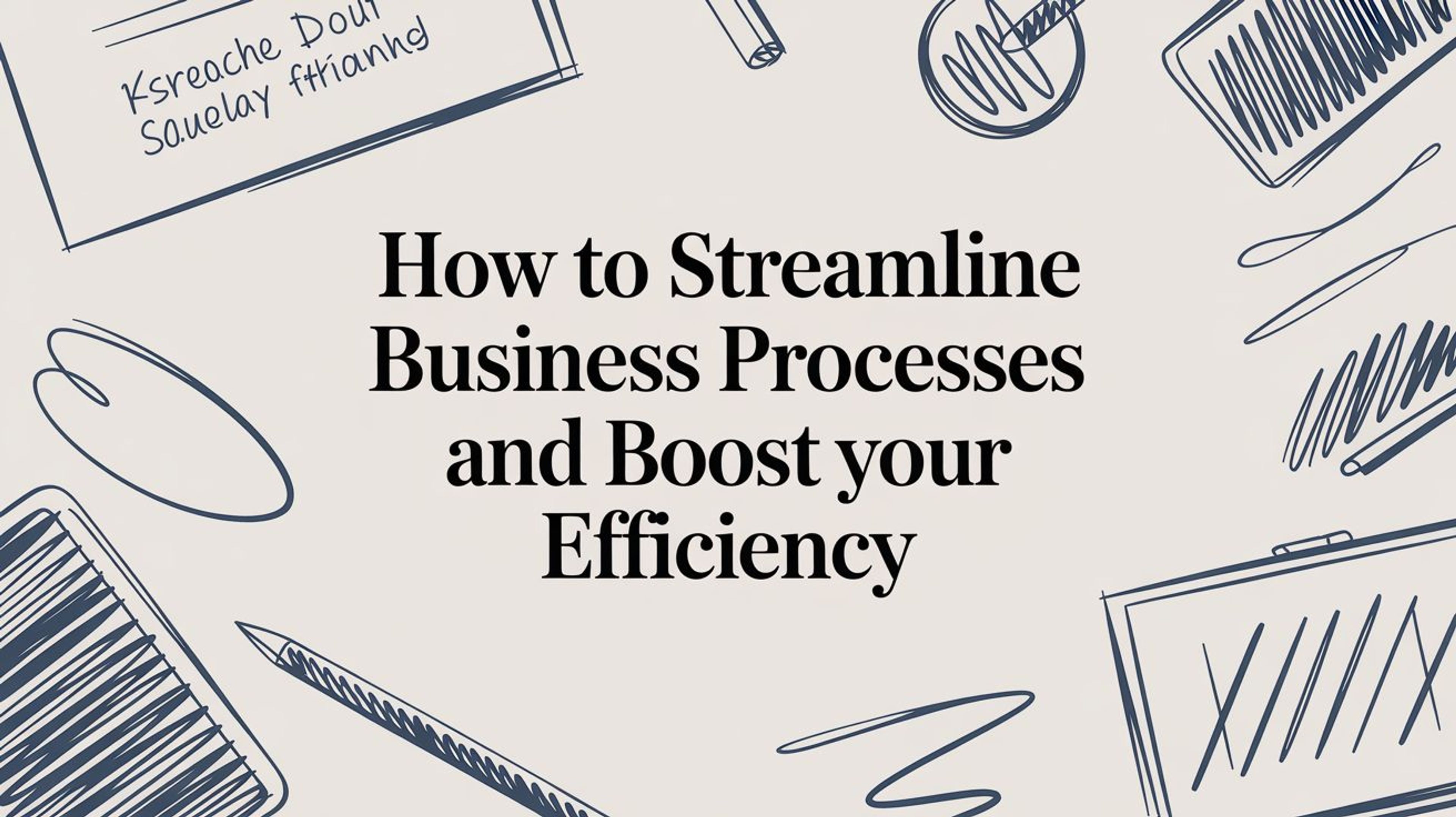 How to Streamline Business Processes and Boost Your Efficiency