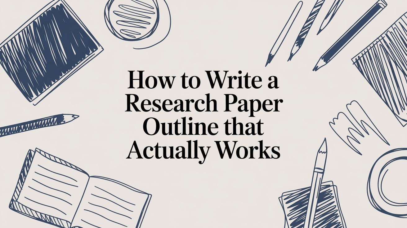 How to Write a Research Paper Outline That Actually Works
