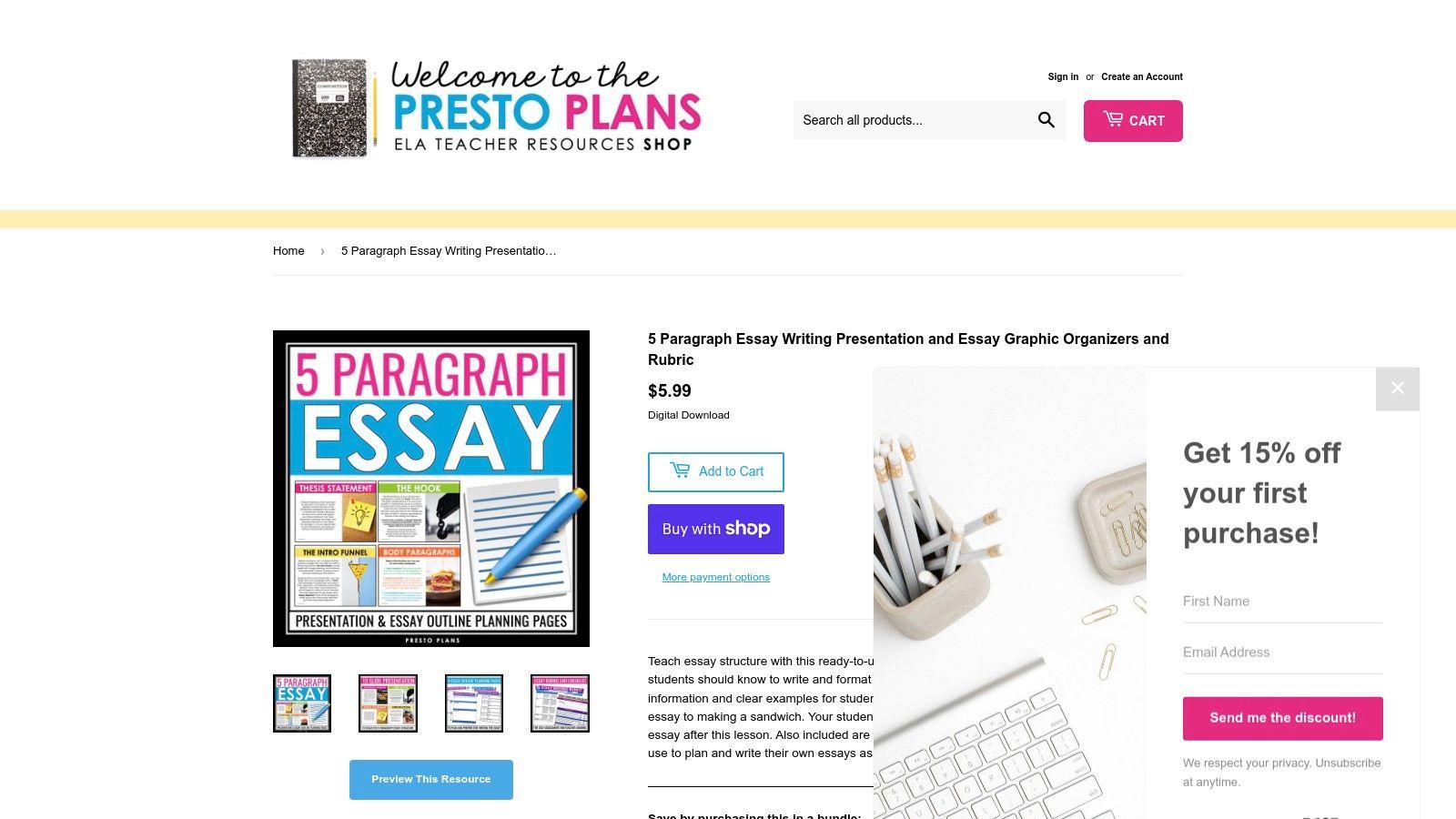 Presto Plans (shop)