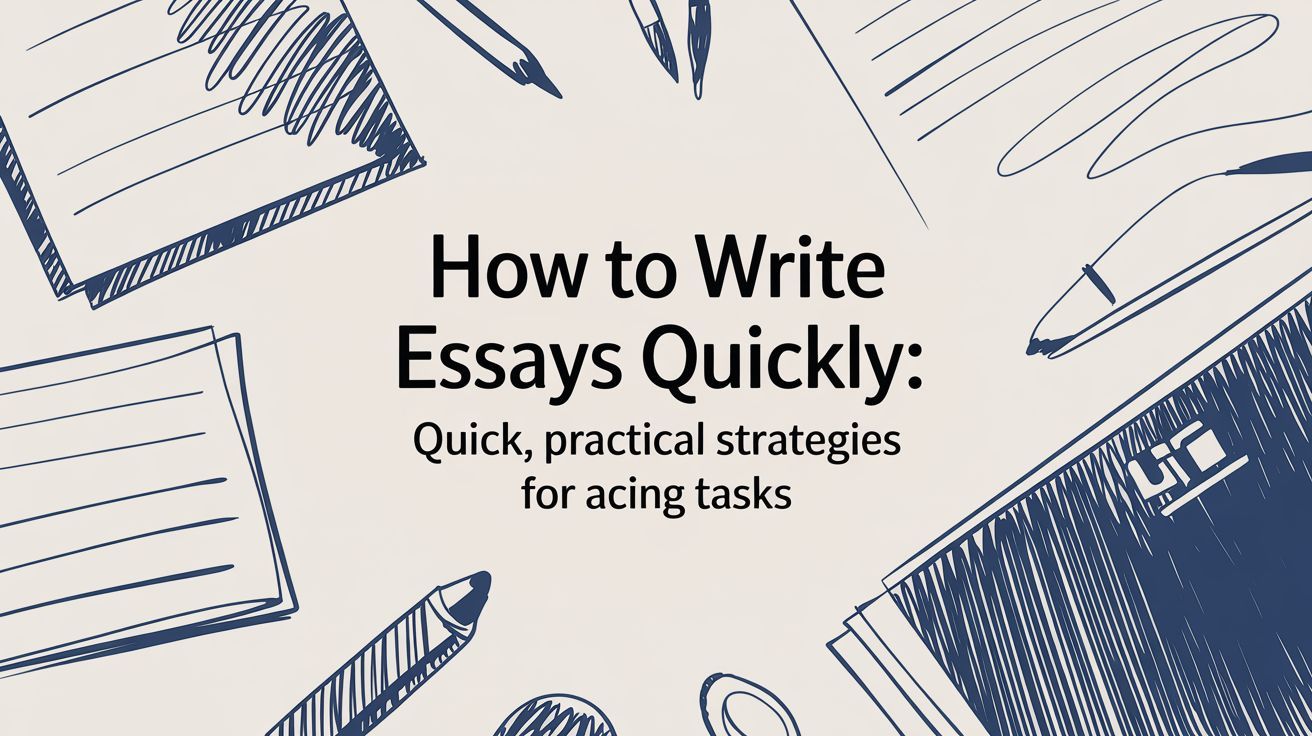 How to Write Essays Quickly: Quick, Practical Strategies for Acing Tasks