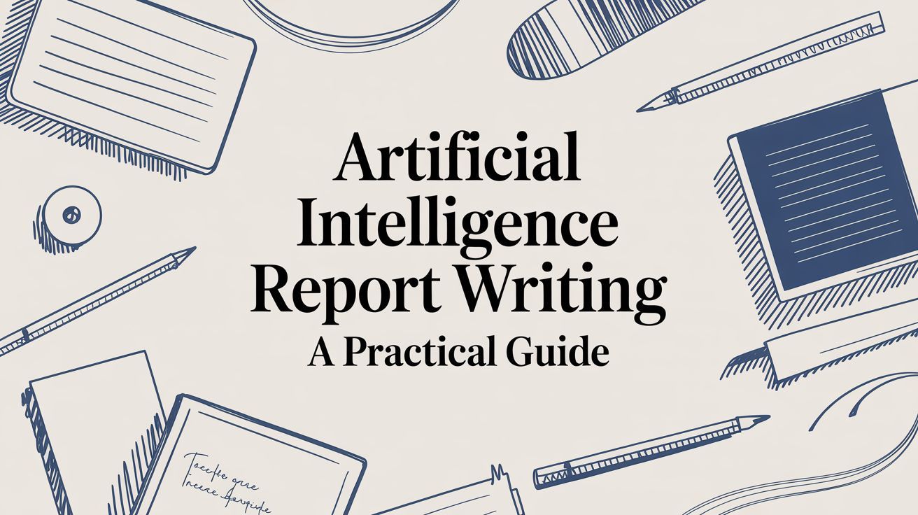 Artificial Intelligence Report Writing a Practical Guide