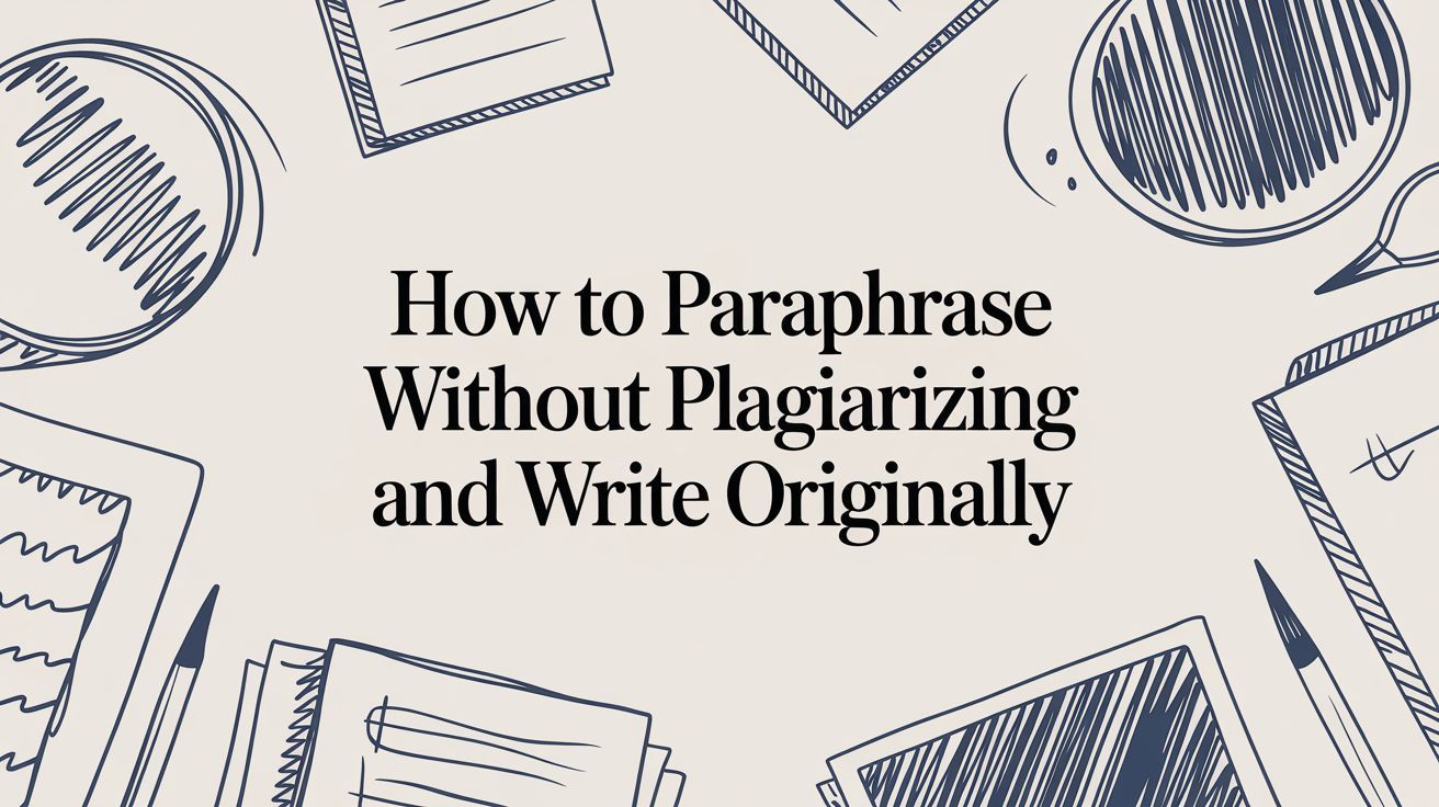 How to Paraphrase Without Plagiarizing and Write Originally