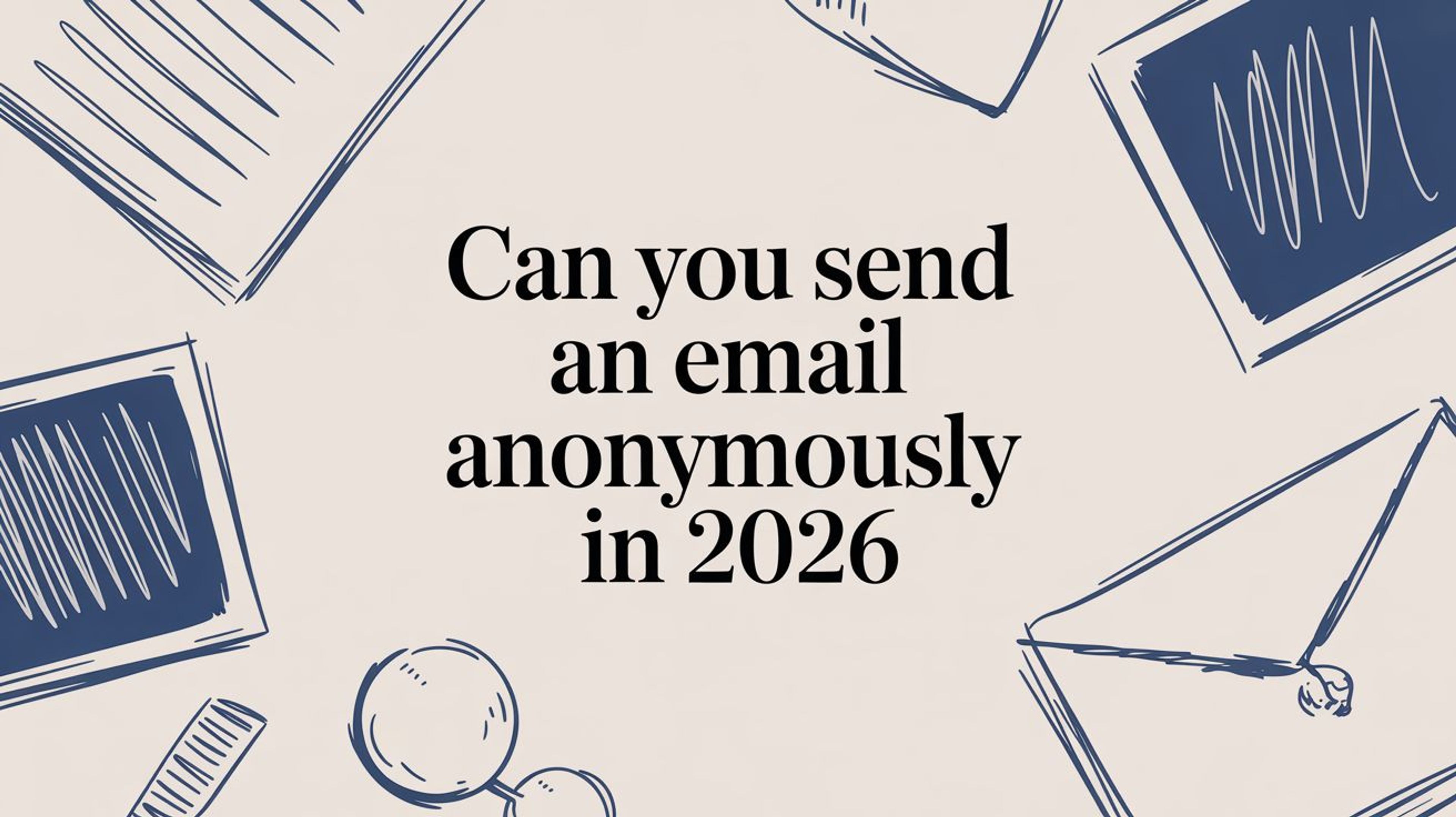 Can You Send an Email Anonymously in 2026