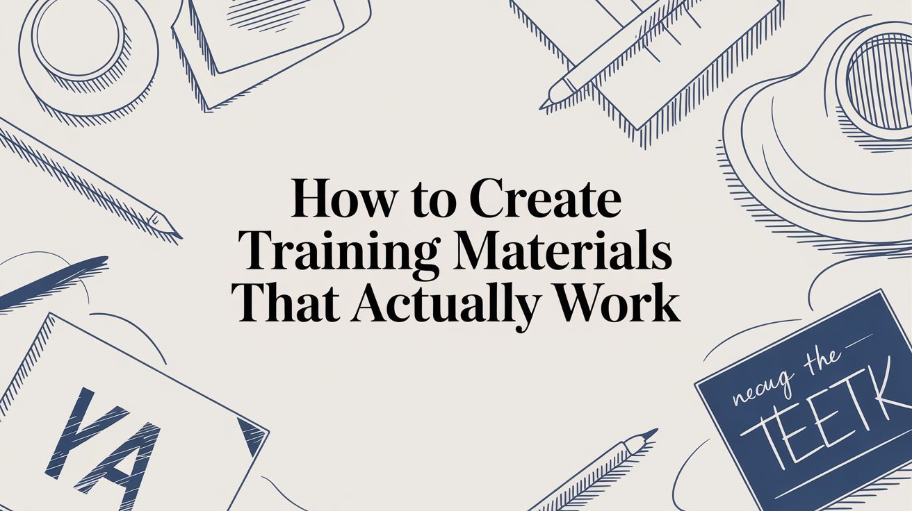 How to Create Training Materials That Actually Work