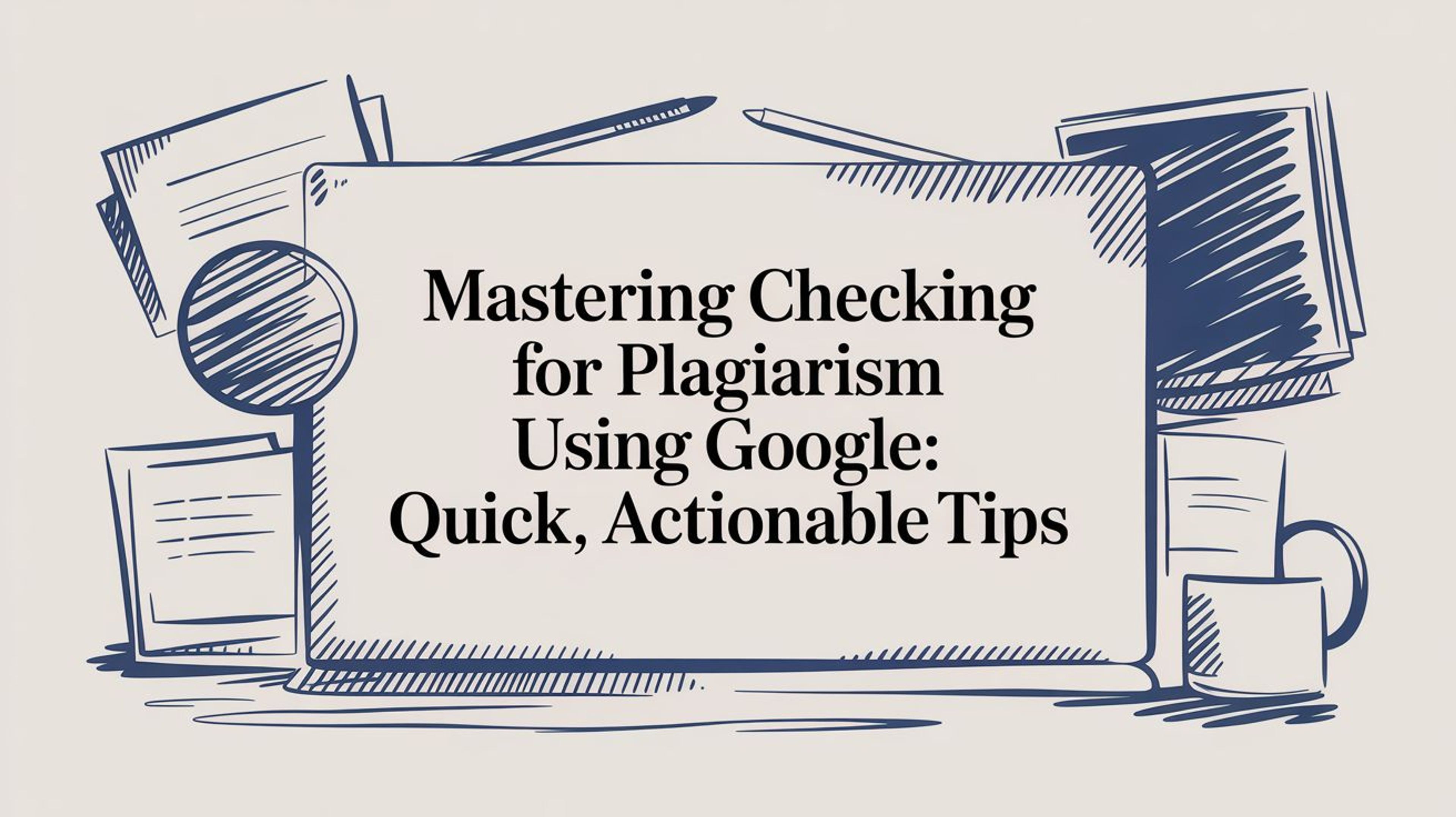 Mastering checking for plagiarism using google: Quick, actionable tips