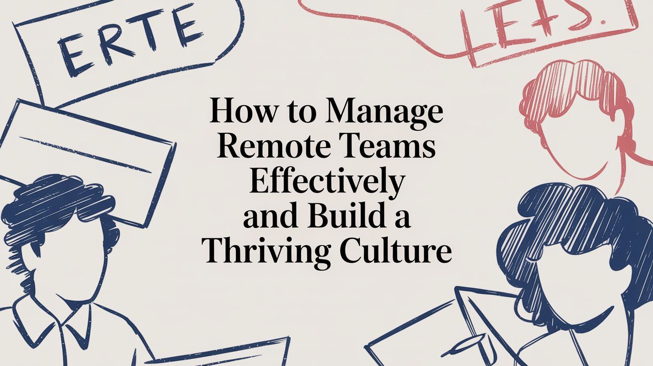 How to Manage Remote Teams Effectively and Build a Thriving Culture