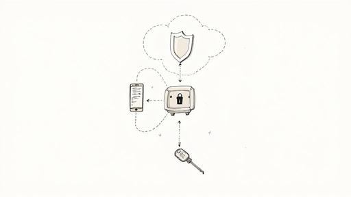 Secure cloud storage system with shield protection connecting smartphone and physical key authentication