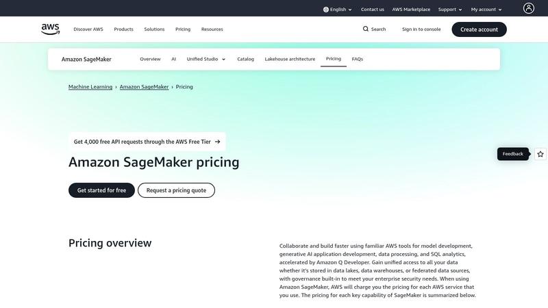 Amazon Web Services — Amazon SageMaker