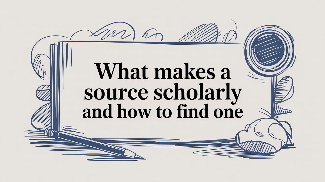 What Makes a Source Scholarly and How to Find One