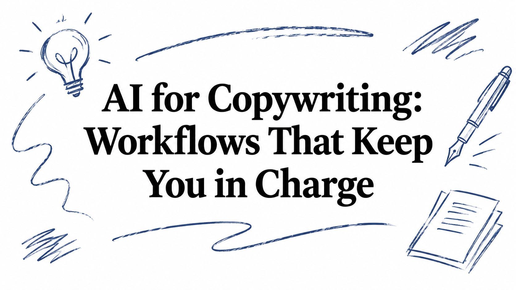 AI for Copywriting: Workflows That Keep You in Charge