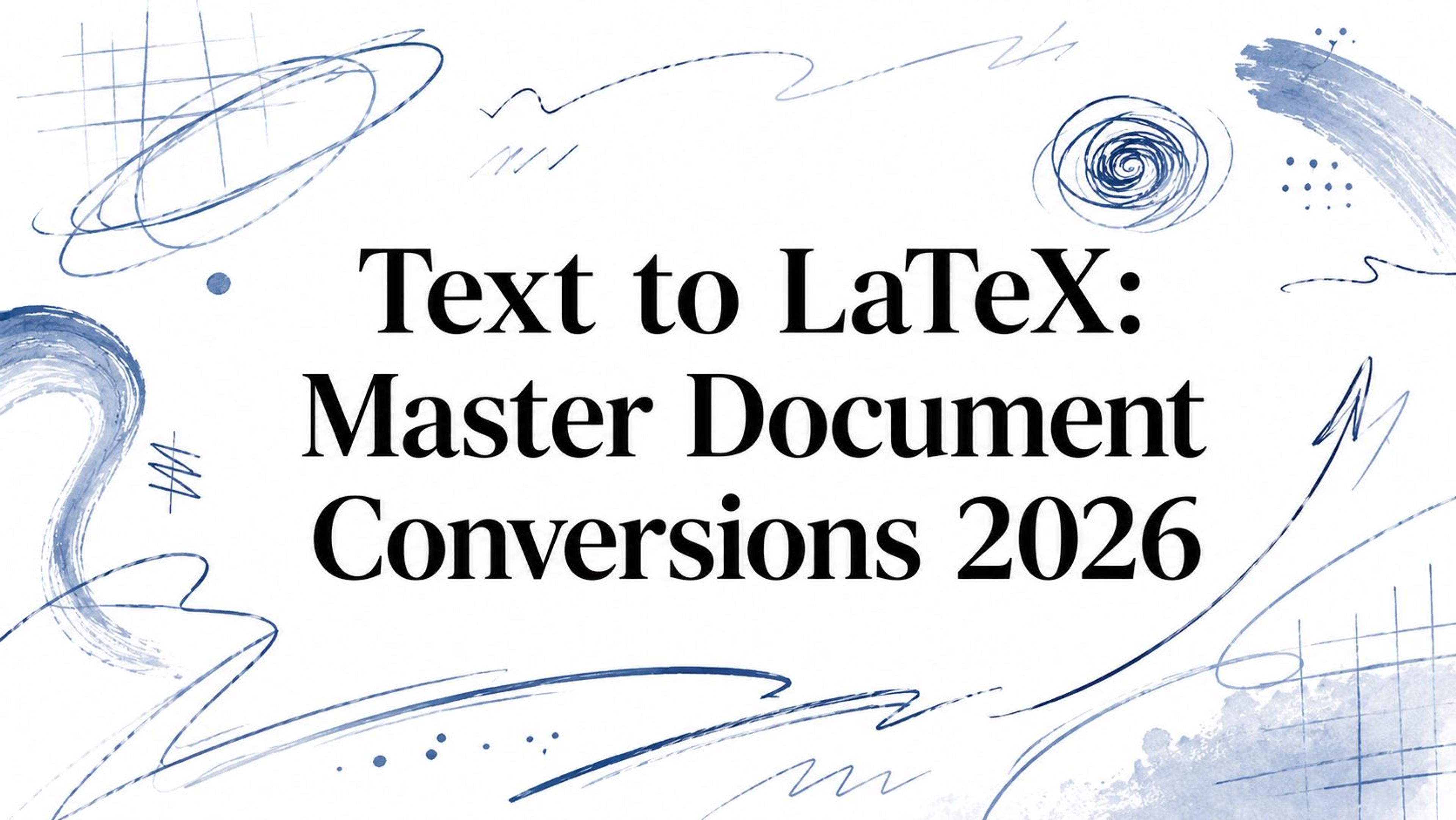 Text to LaTeX: Master Document Conversions 2026