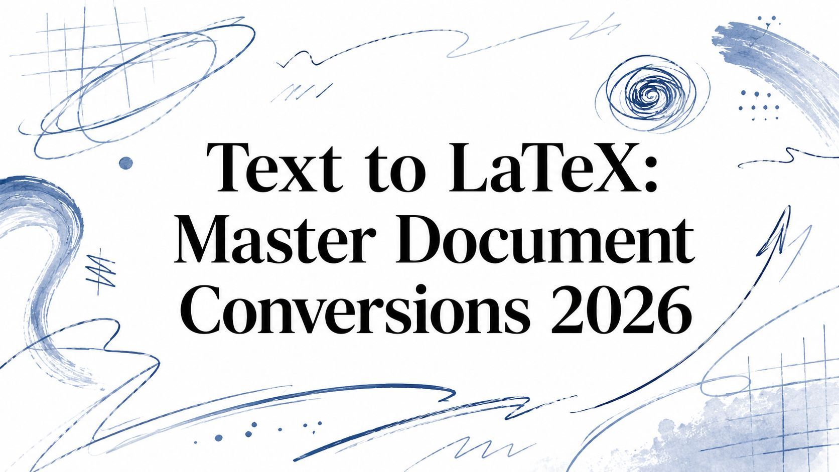 Text to LaTeX: Master Document Conversions 2026
