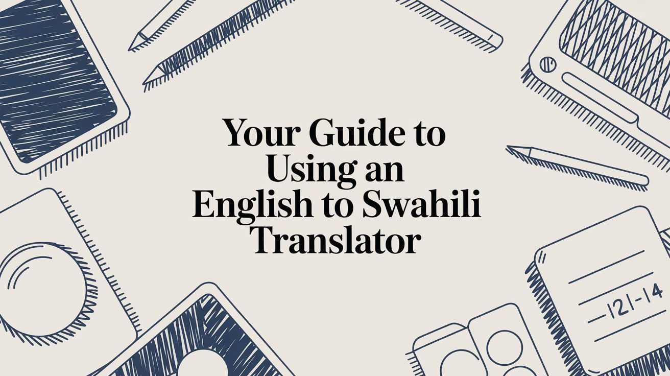 Your Guide to Using an English to Swahili Translator