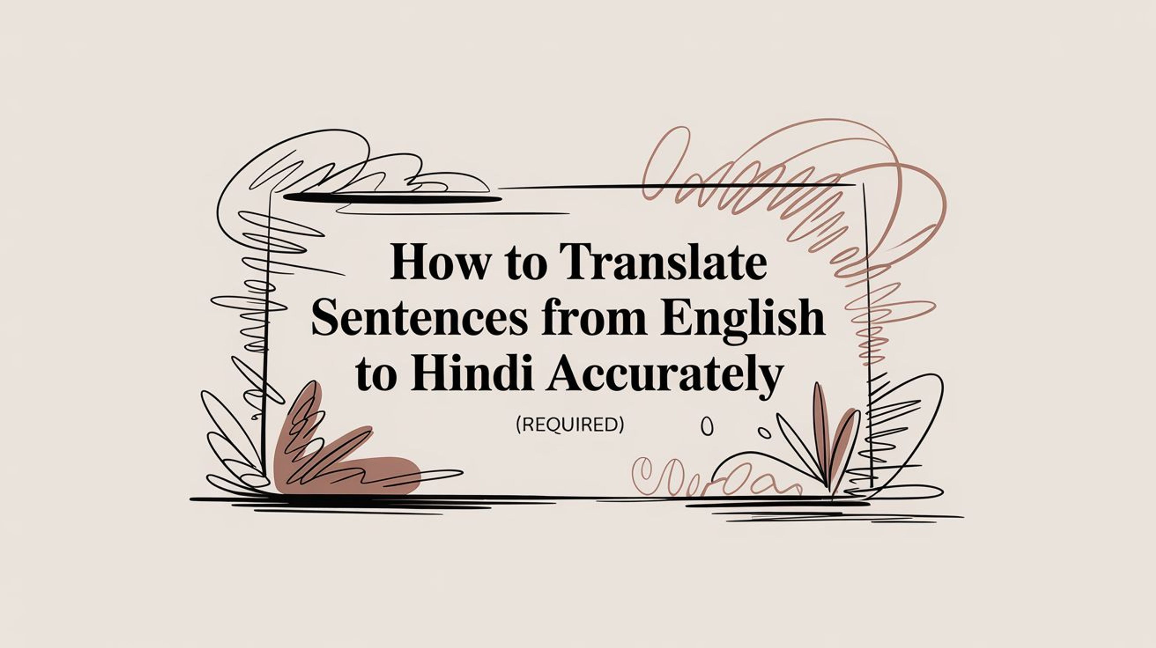 How to Translate Sentences from English to Hindi Accurately