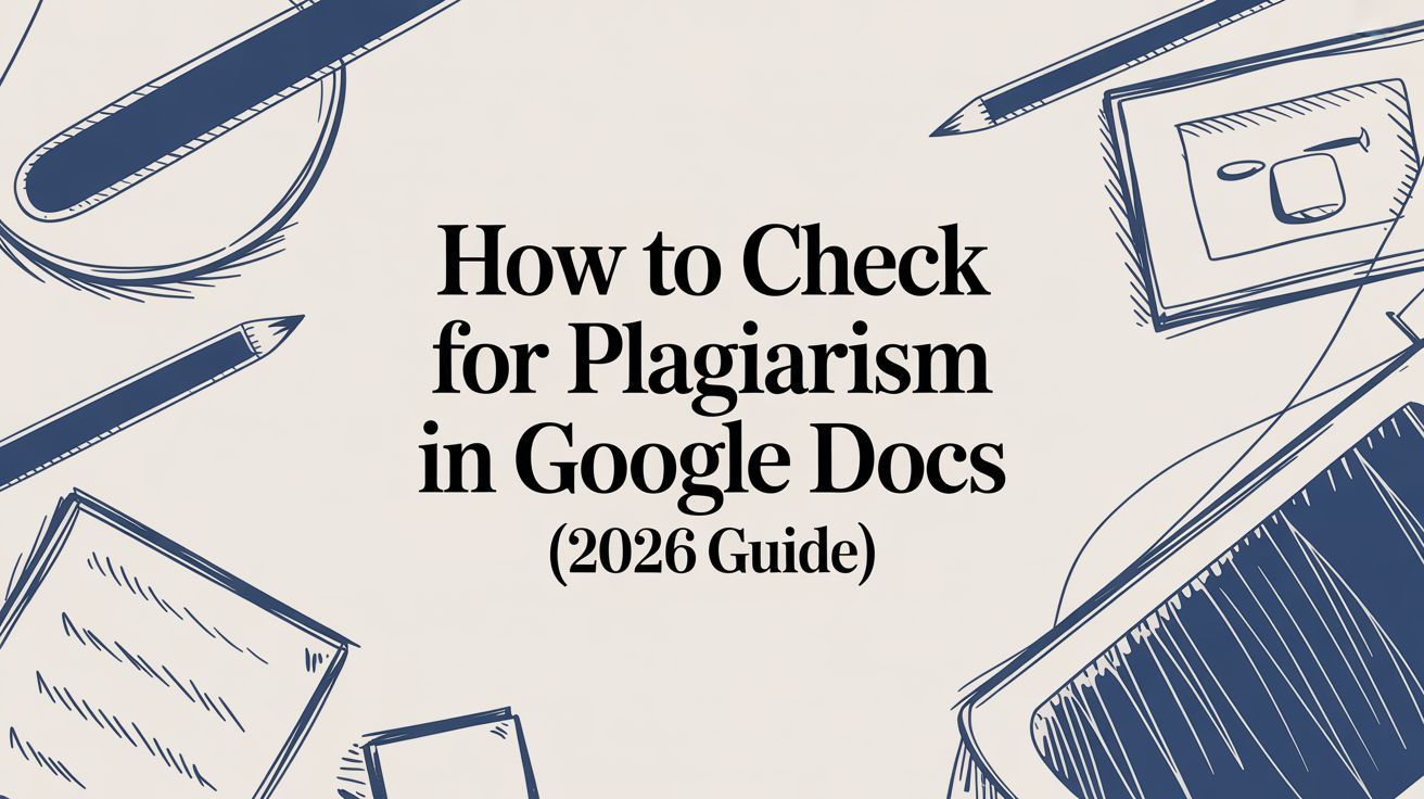 How to Check for Plagiarism in Google Docs (2026 Guide)