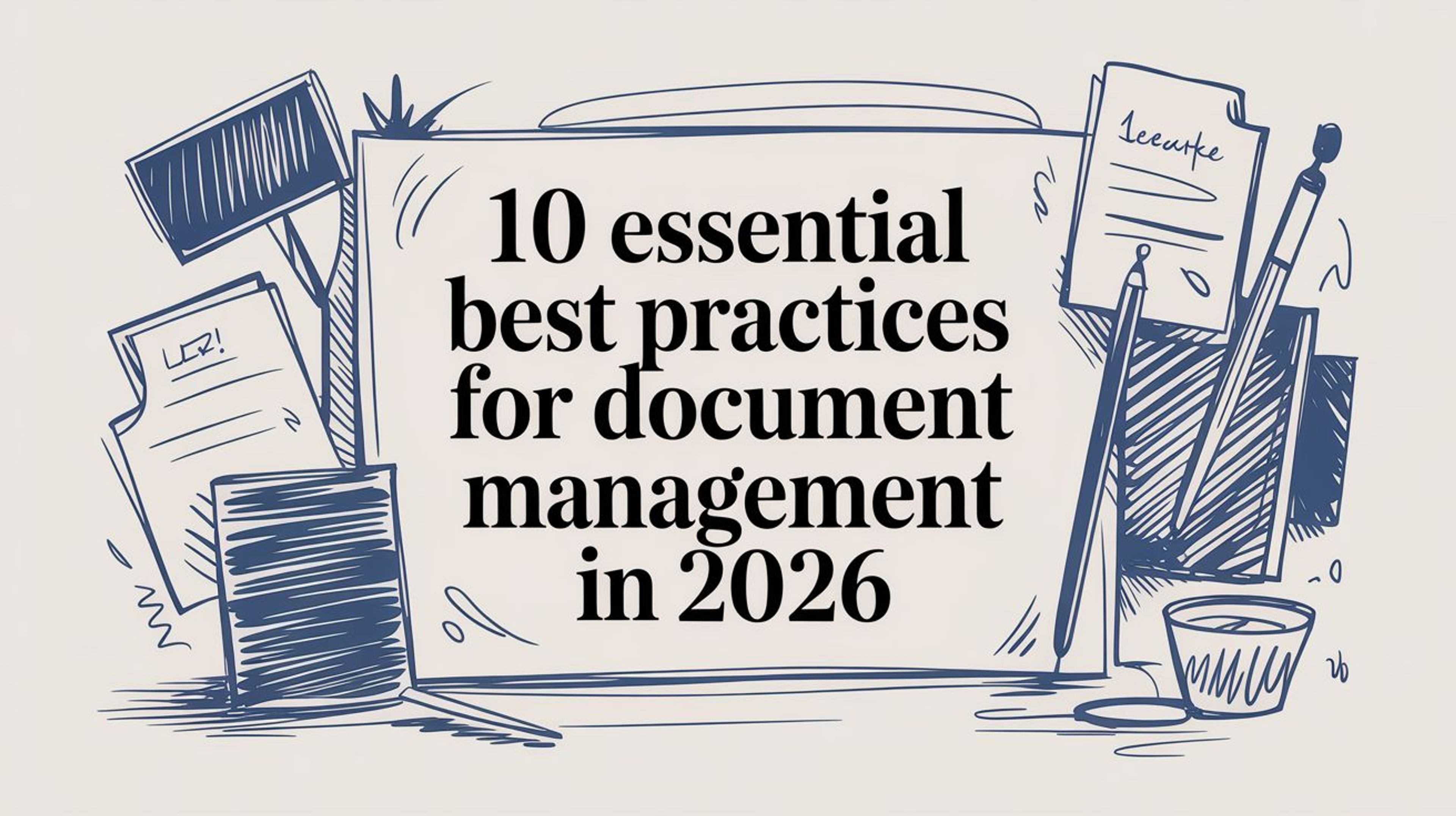 10 Essential Best Practices for Document Management in 2026