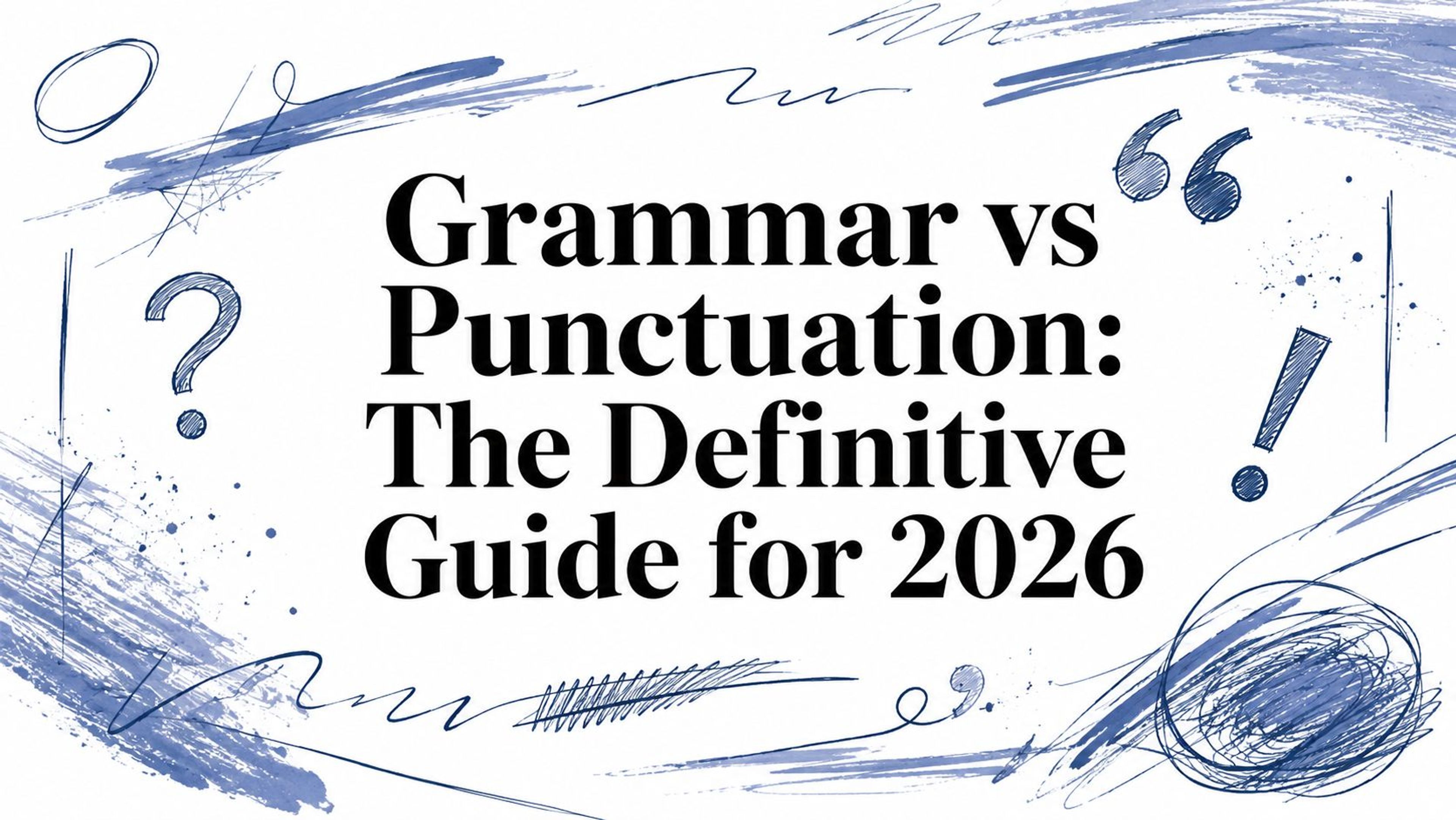 Grammar vs Punctuation: The Definitive Guide for 2026