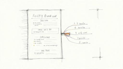 Hand-drawn sketch showing medical needle insertion diagram with numbered anatomical layers and technique notes