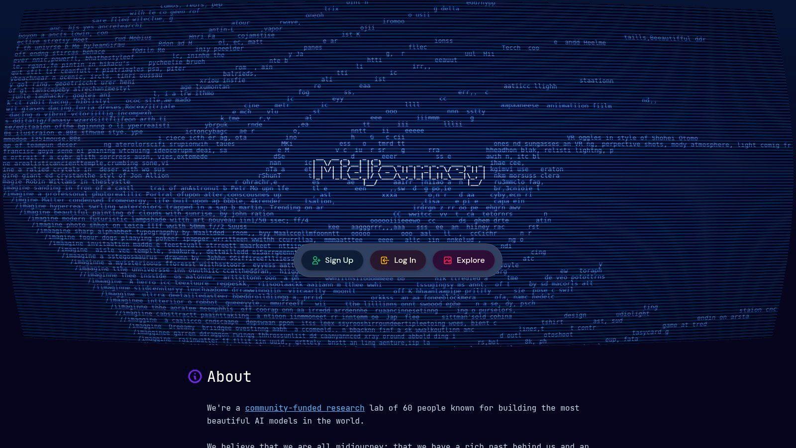 Midjourney's Discord-based interface showing generated images