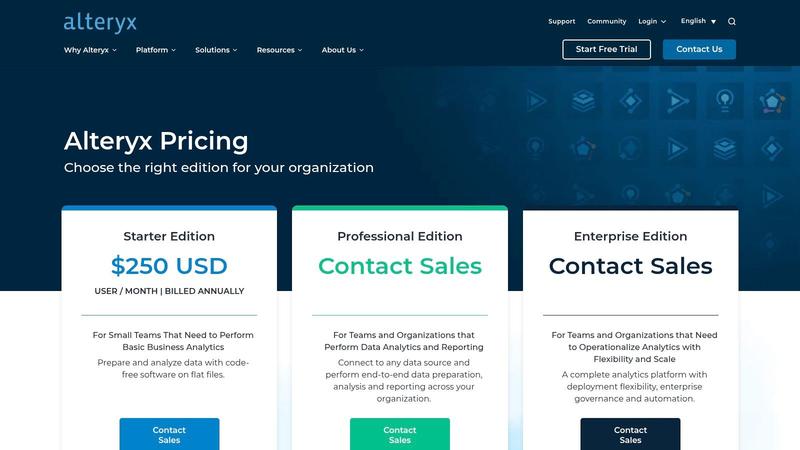 Alteryx — Cloud Analytics Platform (Designer Cloud)