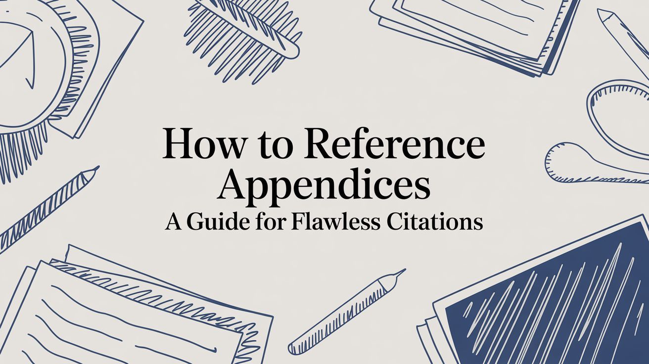 How to Reference Appendices A Guide for Flawless Citations