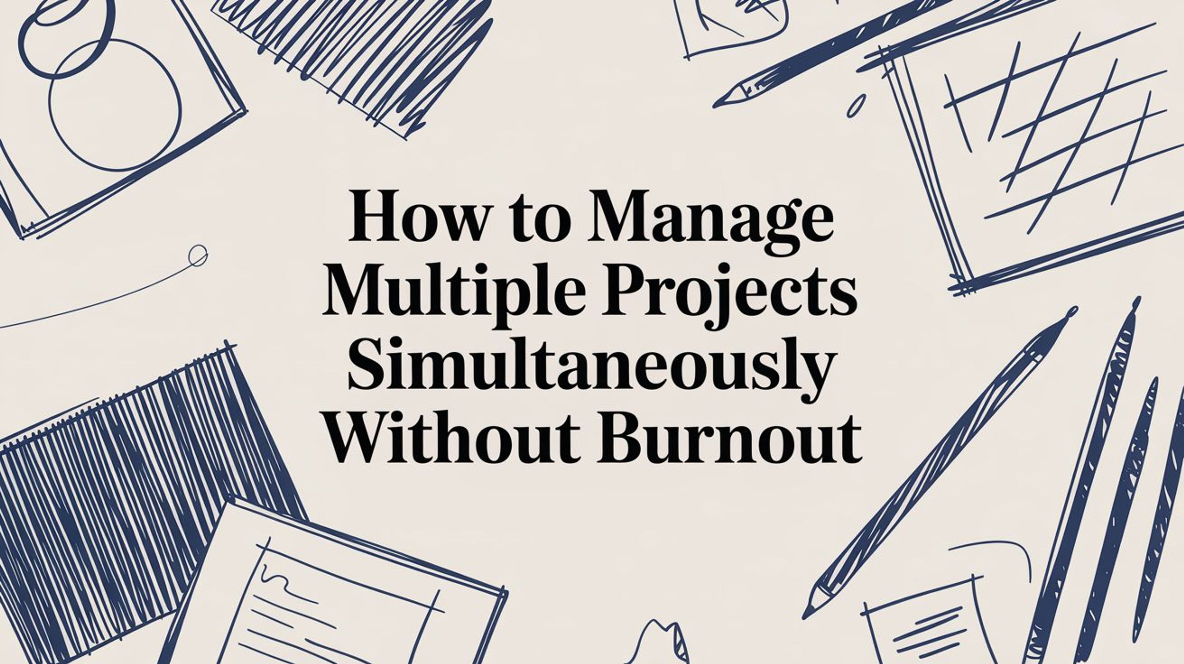 How to Manage Multiple Projects Simultaneously Without Burnout