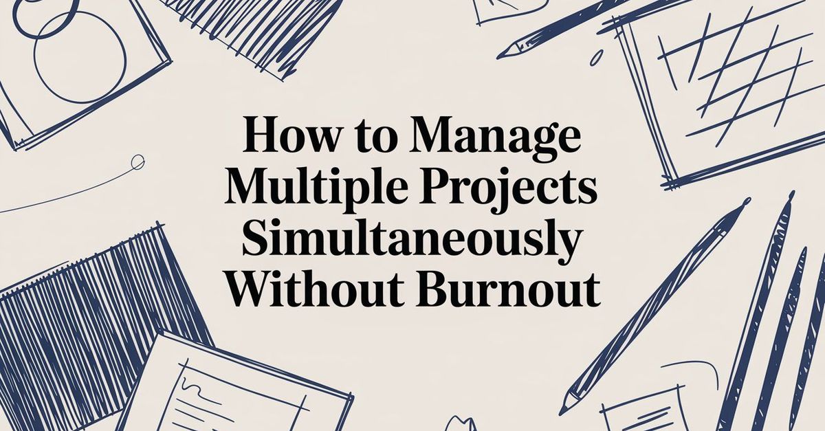 Simultaneous Projects How to Manage Multiple Projects Simultaneously Without Burnout