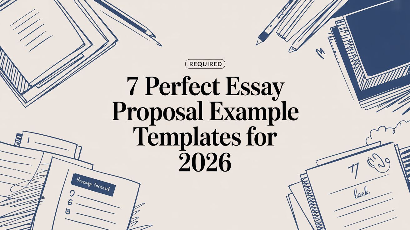7 Perfect Essay Proposal Example Templates for 2026